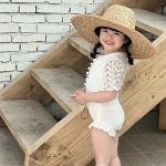 【90-140】水着 レースデザイン おしゃれ 女の子 スイムウェア - 画像 (7)