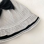 【73-110】セットアップ ベビー 女の子 チェック柄 リボン - 画像 (16)