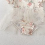 【80-120】ワンピース水着 女の子 うさぎ柄 チュール - 画像 (12)