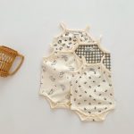 【66-90】キャミロンパース ベビー プリント 着心地良い - 画像 (3)