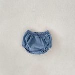 【66-100】セットアップ ベビー デニム レース トップス&ブルマ - 画像 (12)