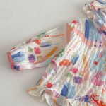 【73-120】セットアップ ベビー 女の子 フード付き 薄手 - 画像 (13)