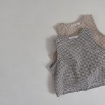 【73-100】セットアップ ベビー 韓国風 チェック ベスト&ショートパンツ - 画像 (12)