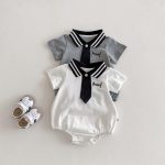 【66-90】ロンパース POLO シンプル おしゃれ ベビー服 - 画像 (4)