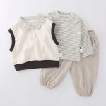 【73-100】3点セット オシャレ ベスト&シャツ&パンツ - 画像 (6)
