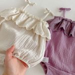 【66-90】キャミロンパース ふわふわ シンプル ベビー服 - 画像 (15)