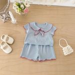 【66-110】セットアップ 柔らか 無地 肌に優しい ベビー服 - 画像 (15)