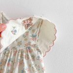 【66-90】ロンパース 熊さん 花柄 おしゃれ ベビー服 - 画像 (12)