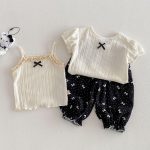 【73-110】キャミソールorTシャツorボトムス 蝶結び 女の子 おしゃれ - 画像 (7)