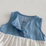 【予約販売】【73-120】セットアップ デニム ノースリーブ 着心地良い - 画像 (12)