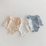 【66-90】　ロンパース 柔らか フリル襟 ベビー服 - 画像 (3)