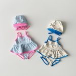 【80-130】水着 可愛い ドット スイムウェア - 画像 (2)