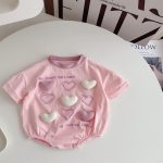 【66-90】ロンパース ハート 可愛い おしゃれ 赤ちゃん - 画像 (8)