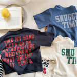 【80-130】半袖Tシャツ 女の子 プリント シンプル