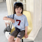 【80-130】半袖Tシャツ 女の子 切り替え カジュアル - 画像 (5)