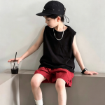 【100-170】ベスト 男の子 無地 シンプル ゆったり - 画像 (5)