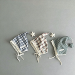 【GOODS】帽子 チェック柄 紐付き とんがり