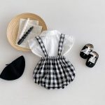 【66-100】トップス or サロペット ベビー チェック お出かけに - 画像 (3)