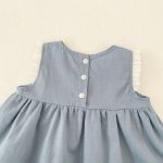 【73-110】セットアップ or ワンピース ベビー 女の子 韓国風 花刺繍 - 画像 (15)