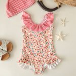 【80-130】水着 フリルデザイン リゾート 可愛い 女の子 スイムウェア - 画像 (10)