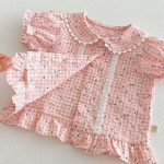【73-120】シャツ or パンツ ベビー 女の子 小花柄 レース フリル - 画像 (14)