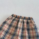 【73-120】半袖Tシャツ or チェックショートパンツ 韓国風 刺繍ロゴ - 画像 (15)