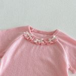 【73-120】Tシャツ ベビー 女の子 フリル 蝶結び - 画像 (16)