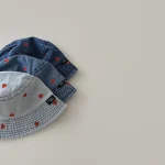 【GOODS】デニム ハット ハート 刺繍デザイン - 画像 (5)