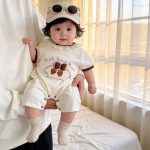 【66-90】ロンパース イチゴ 可愛い ベビー服 - 画像 (5)
