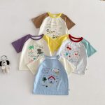 【73-120】セットアップ カラーバリ カートゥーン 可愛い ベビー服 - 画像 (9)