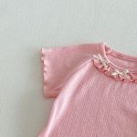 【73-120】Tシャツ ベビー 女の子 フリル 蝶結び - 画像 (17)