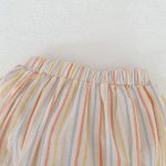 【73-110】セットアップ ベビー 女の子 カラフル ストライプ - 画像 (14)