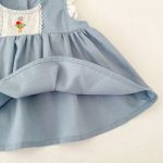 【73-110】セットアップ or ワンピース ベビー 女の子 韓国風 花刺繍 - 画像 (16)