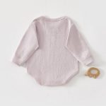 【66-90】ロンパース ナチュラル 柔らか ベビー服 - 画像 (7)