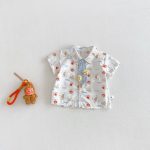 【73-100】Tシャツorパンツ 半袖 スター柄 カジュアル - 画像 (3)