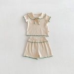 【66-110】セットアップ 柔らか 無地 肌に優しい ベビー服 - 画像 (5)
