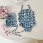 【66-100】水着 カラフル 帽子付き 全4色 可愛い - 画像 (9)