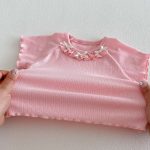 【73-120】Tシャツ ベビー 女の子 フリル 蝶結び - 画像 (20)