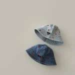【GOODS】デニム ハット ハート 刺繍デザイン - 画像 (14)