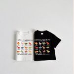 【80-160】Tシャツ ダイナソー カジュアル コットン - 画像 (3)