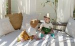 【73-100】セットアップ ベビー 恐竜柄 半袖Tシャツ&ショートパンツ - 画像 (6)