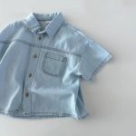 【73-100】デニム二点セット シンプル カジュアル ルーズ セットアップ - 画像 (5)