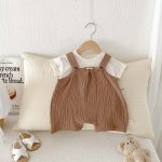 【73-100】サロペット ナチュラル 柔らかい シンプル ベビー服 - 画像 (11)