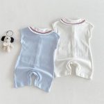 【66-90】オールインワン ダブルポケット セーラー 可愛い ベビー服 - 画像 (9)