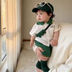 【73-100】セットアップ ダイナソー 可愛い トップス＆ボトムス - 画像 (5)