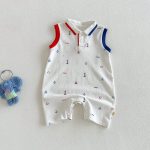 【66-90】ロンパース ノースリーブ カートゥーン 可愛い ベビー服 - 画像 (4)
