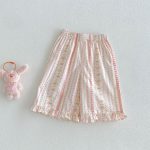 【73-120】セットアップ 女の子 花柄トップス&ストレートパンツ フリル付き 子供服 - 画像 (7)