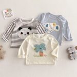 【73-120】Tシャツ 男の子ワッペン付き 可愛い トップス - 画像 (2)