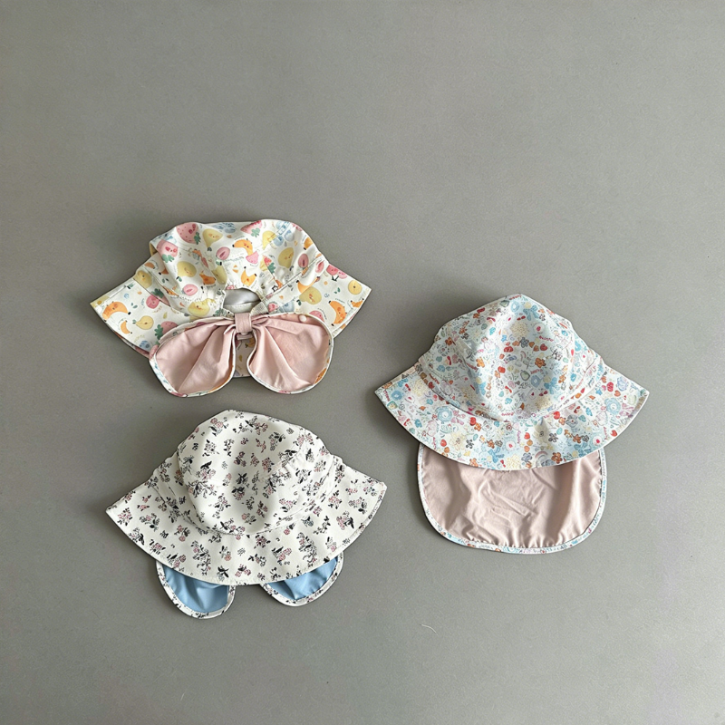 3 【GOODS】帽子 花柄 カントリー風 バケットハット - 画像 (1)