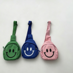 【GOODS】バッグ 笑顔プリント シンプル ショルダーバッグ - 画像 (5)